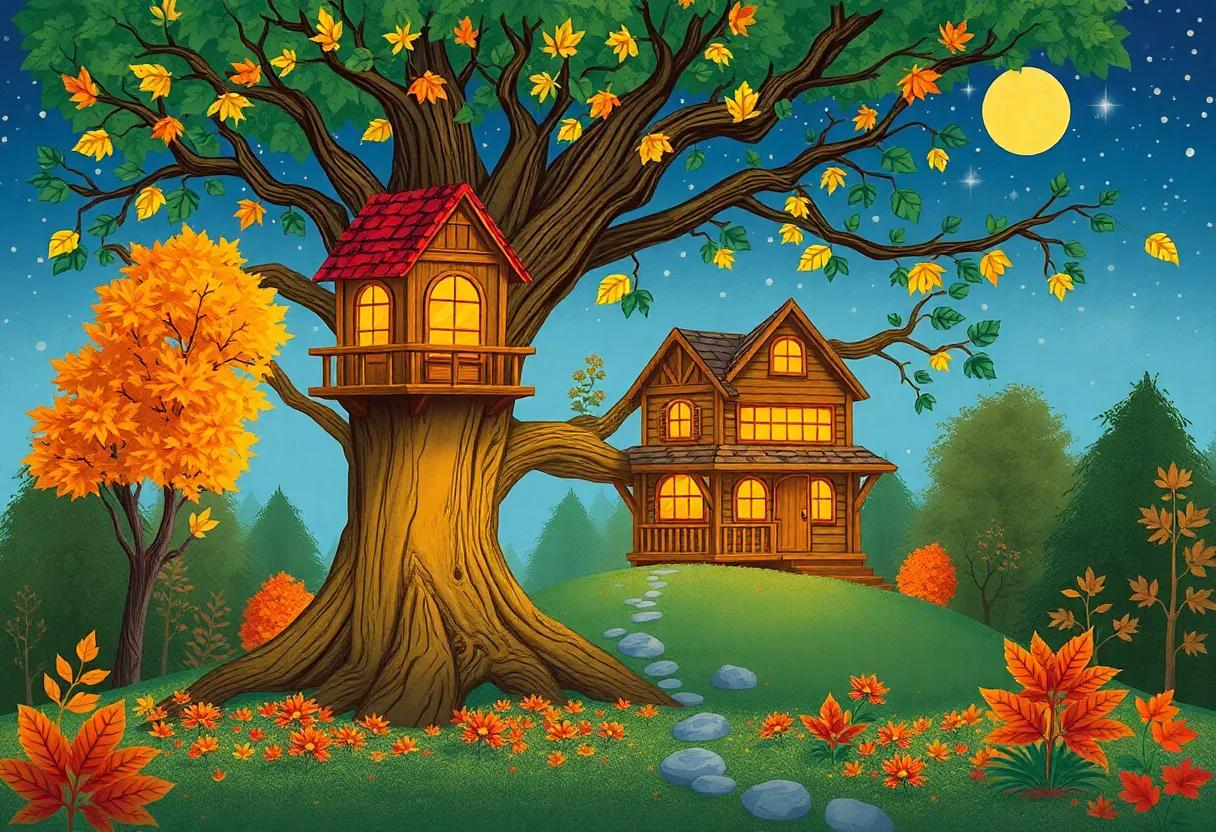 Autumn's Golden Leaves Transform the⁤ Enchanted Home