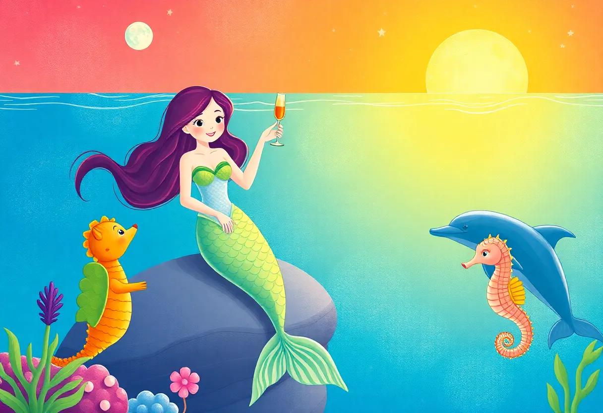 Celebrating Harmony with Dolphins and Seahorses