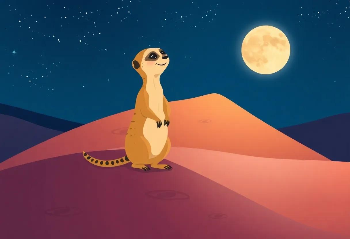 The surprise Appearance of the Shimmering Moon