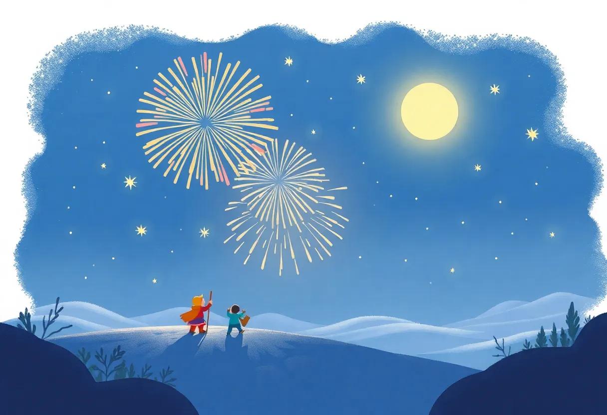 A Magical Burst ⁤in the Night Sky
