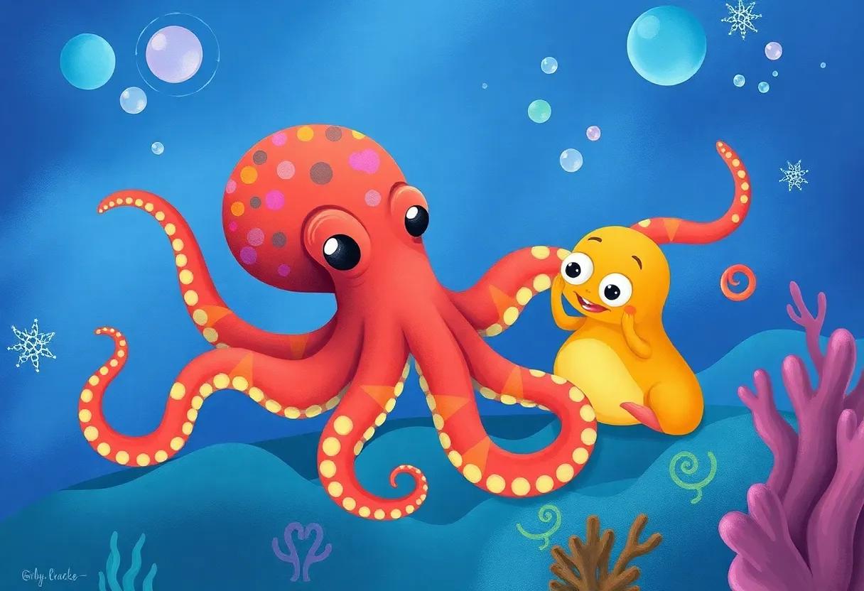 sharing Art with Curious Sea ⁢Creatures