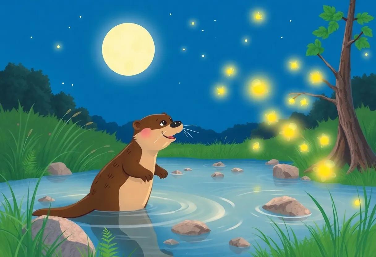 Discovering Glowing Fireflies Under the Moonlight