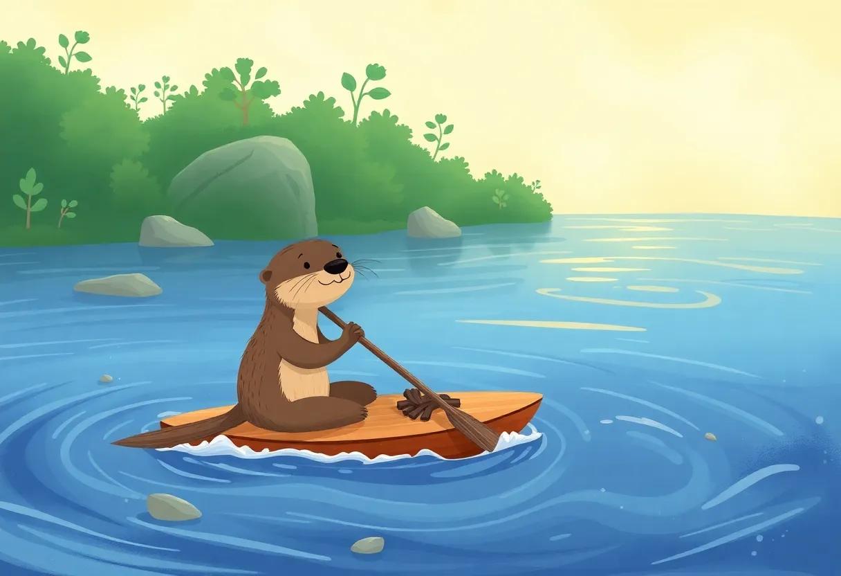 A Gentle Paddle Through Silky River Currents