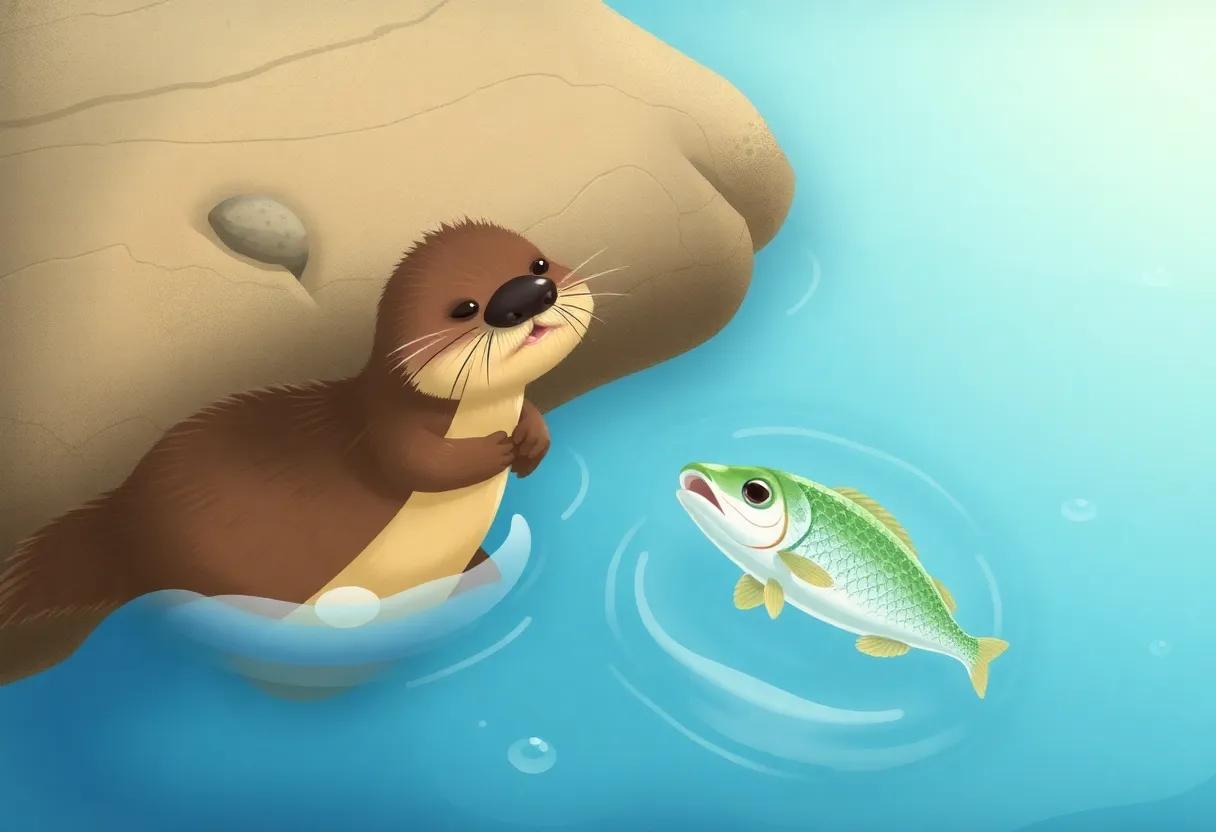 Meeting Shimmer the Silver Fish in the Water