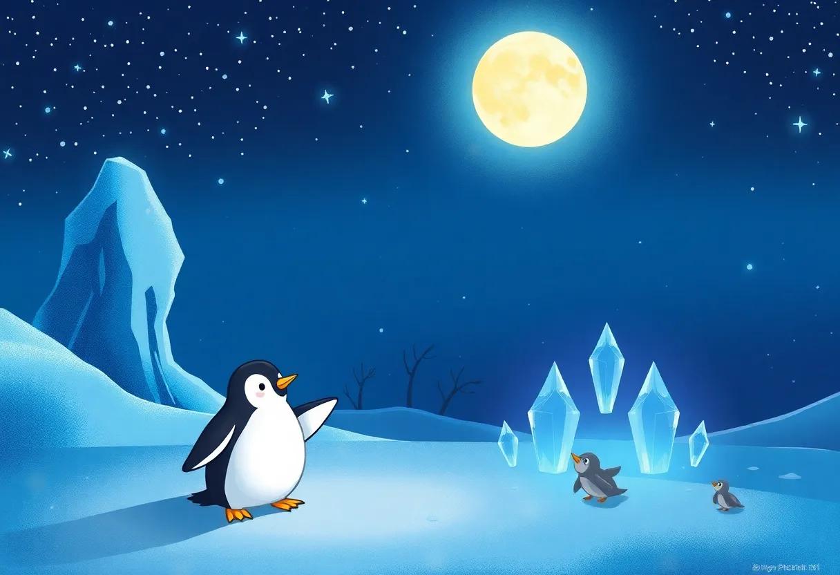 Midnight Wishes cast Upon the Glowing Ice Crystals