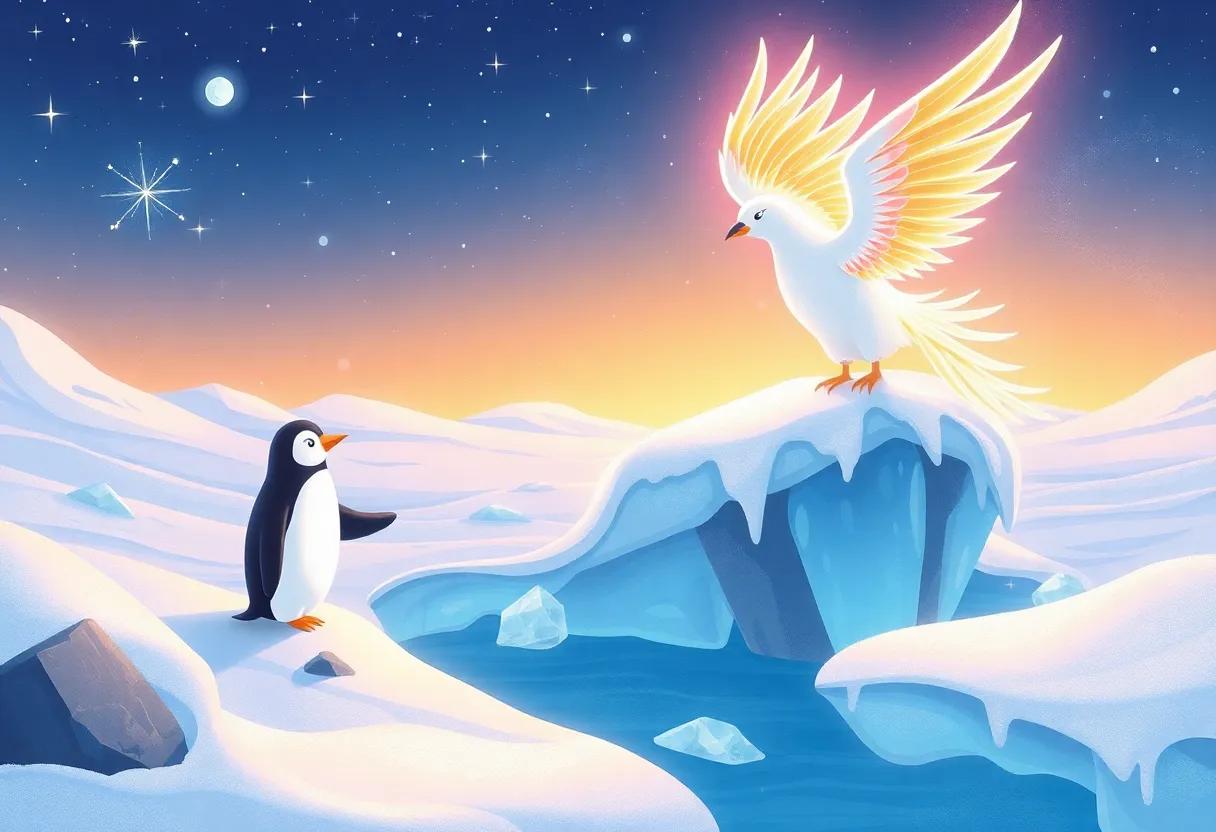 The Surprise Arrival of a Shimmering Ice Phoenix