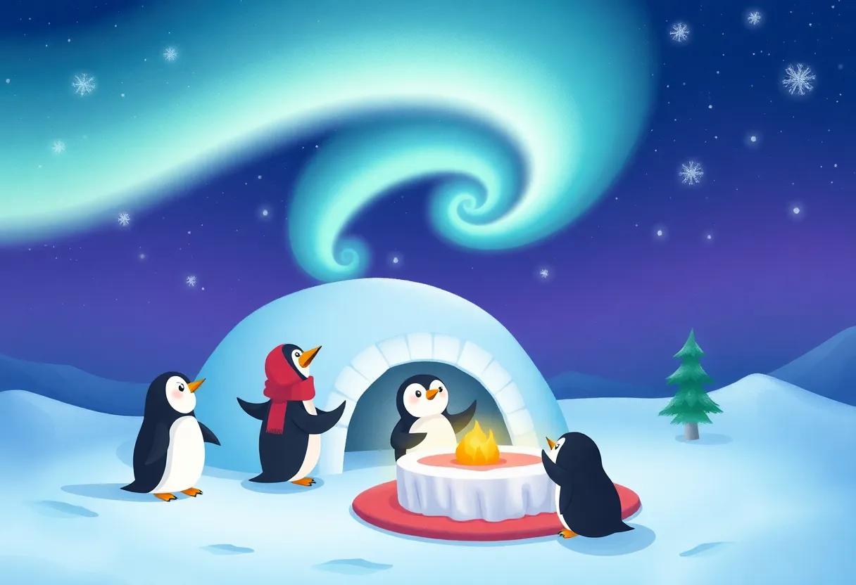 Penny's Surprise Aurora Show Lights the Frozen Sky