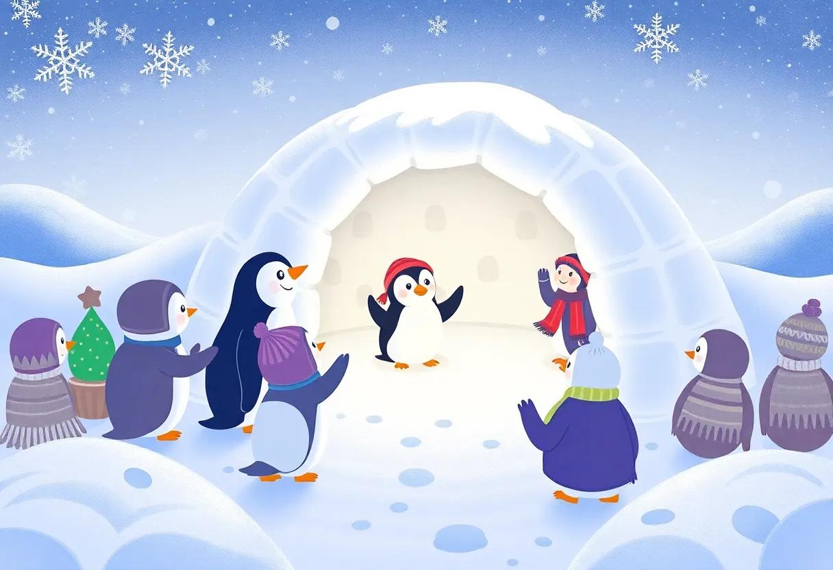 dancing Snowflakes Create a Glittering Pathway