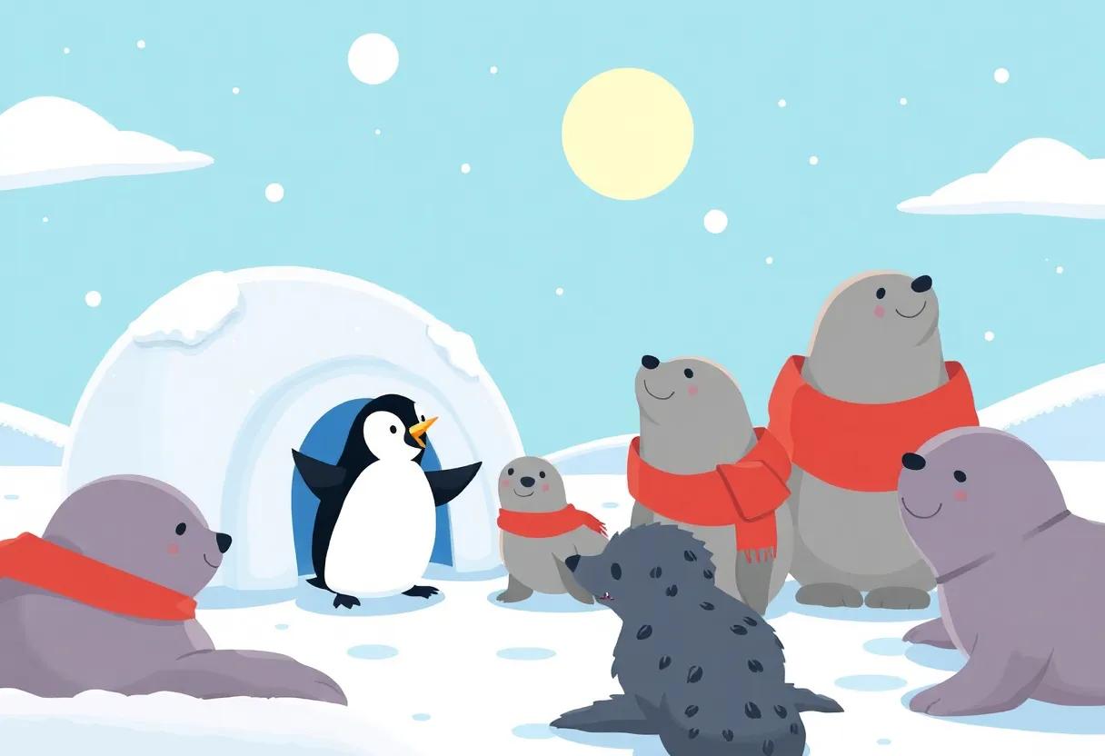 Making Friends⁣ with the whistling⁣ Arctic Seals
