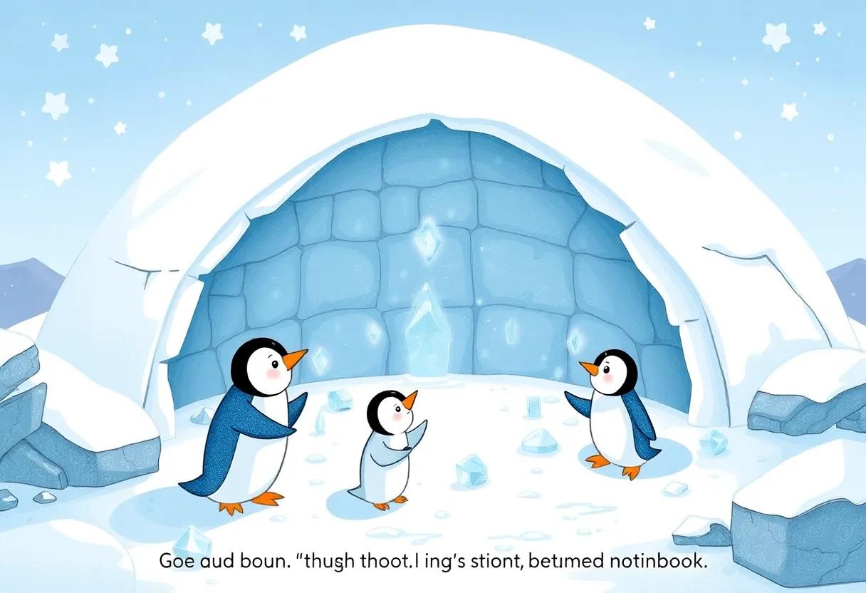 Gathering Sparkling Ice‌ Crystals for the Igloo⁣ Walls