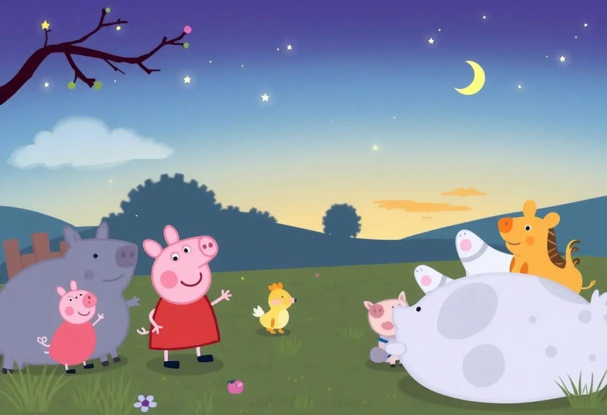 The⁤ Curious Gathering⁢ of ⁣Farm friends⁣ at Twilight