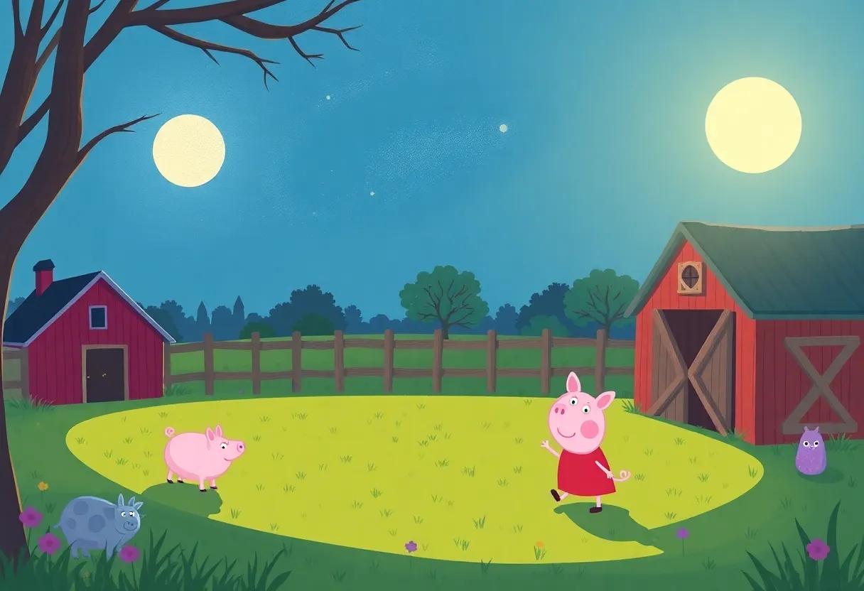 Dancing Shadows ⁤Cast by the Moonlight on the Barn Walls