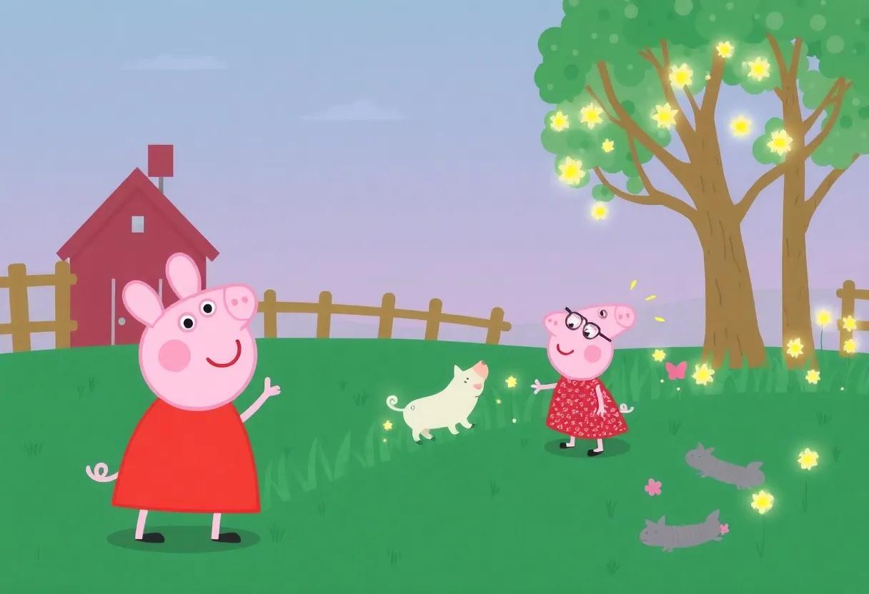 Enchanting Fireflies Lighting Up the Meadow Path