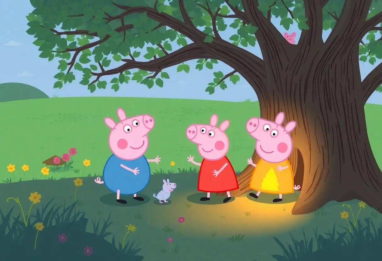 Pippa's Secret​ Hideout Beneath the Old Oak Tree