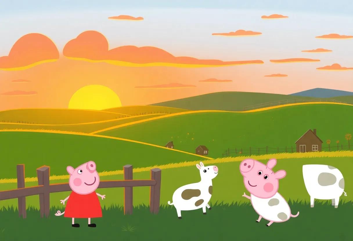 Watching the Sunset Over Rolling Hills