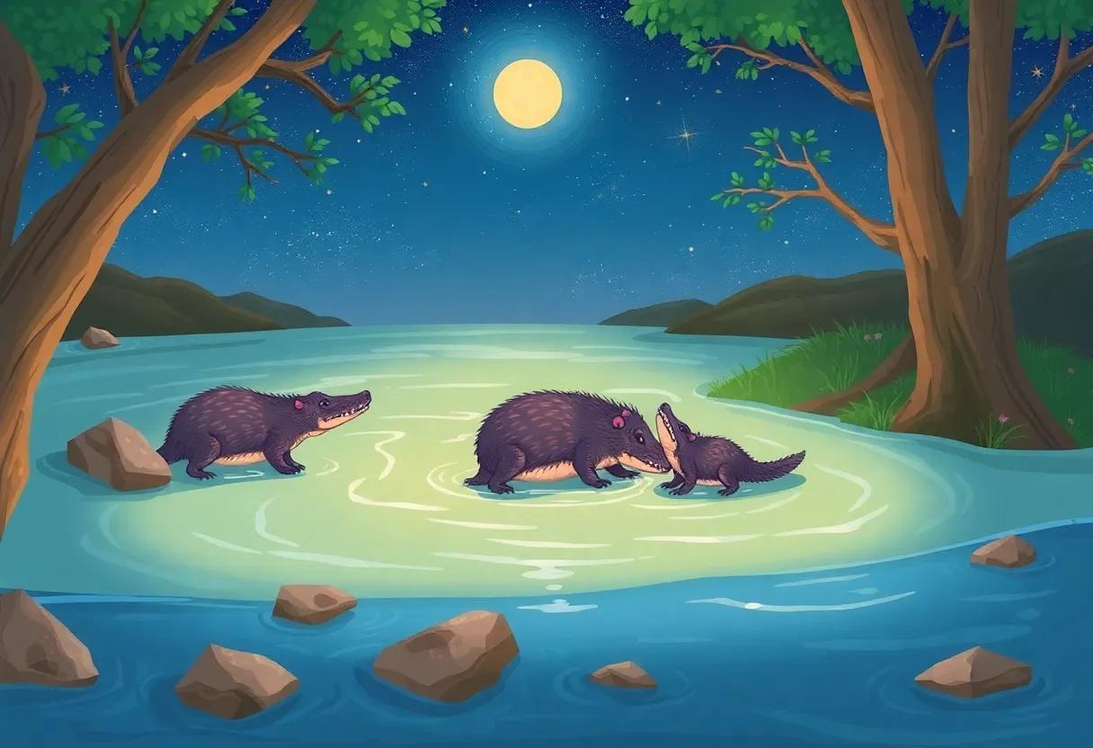 Starlit Stories Shared by the River's Edge