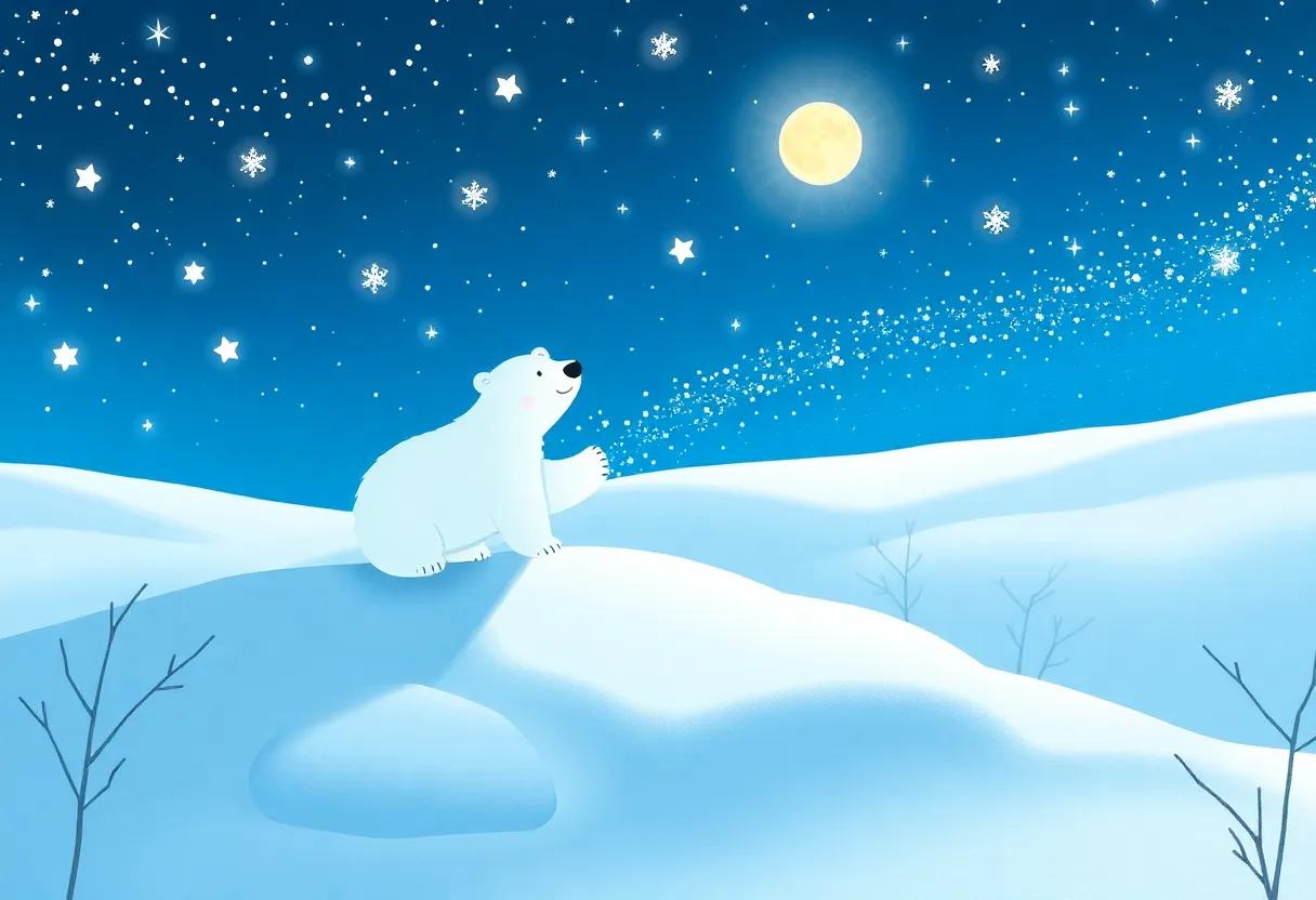 Journey Begins Through the Glittering Snowfields