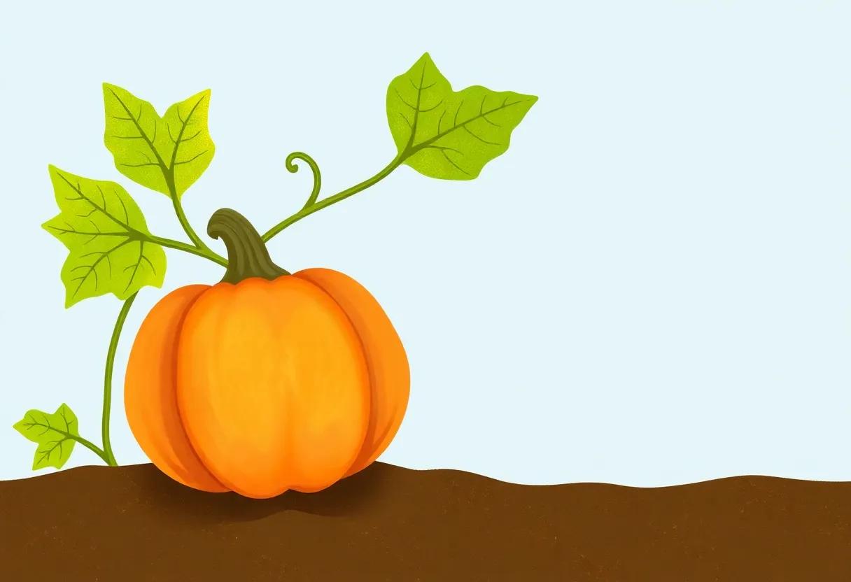 The Tiny Pumpkin Seed Buried in Soft Soil