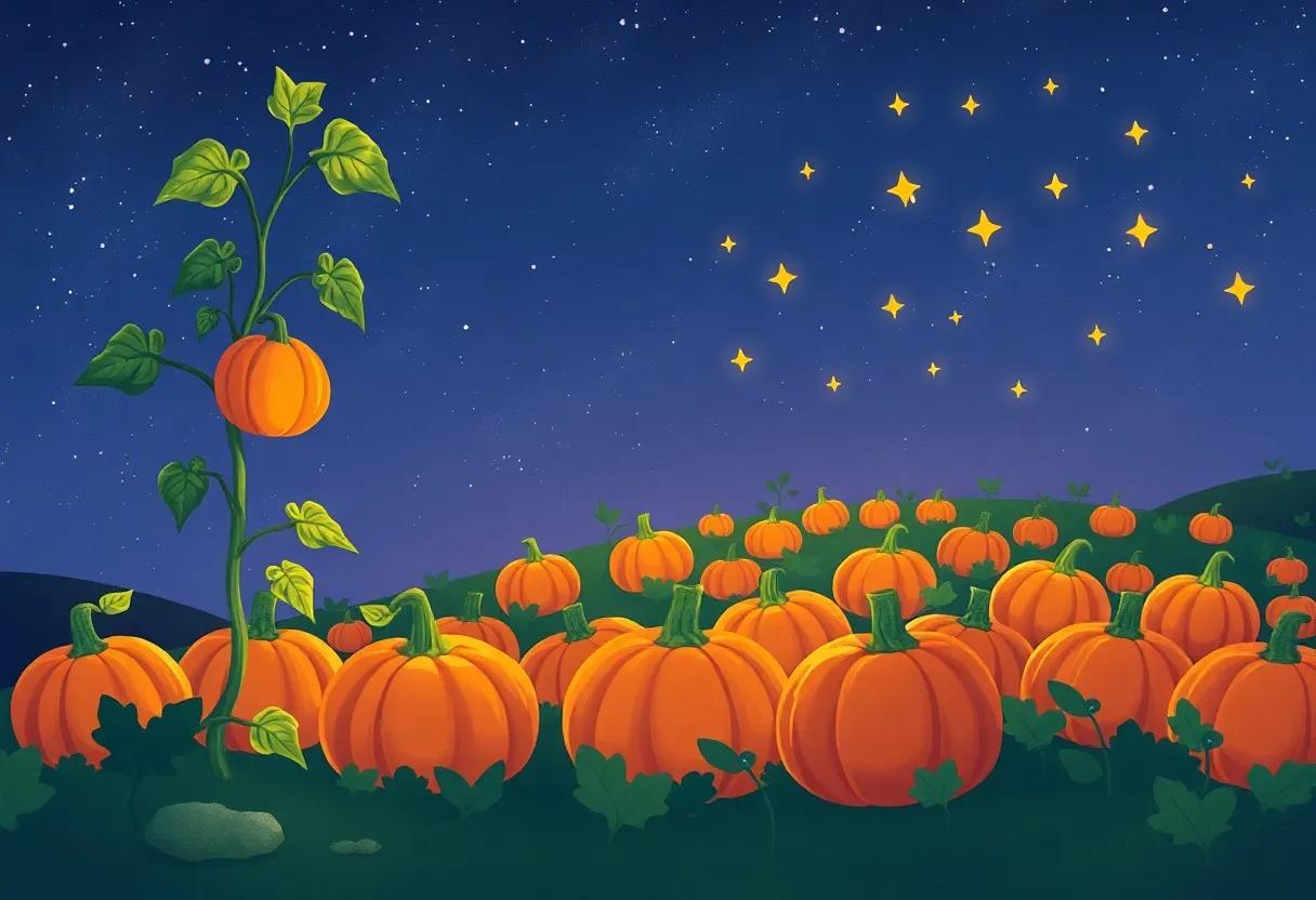 A Blanket of⁢ Stars watching Over the ‍Pumpkin Patch