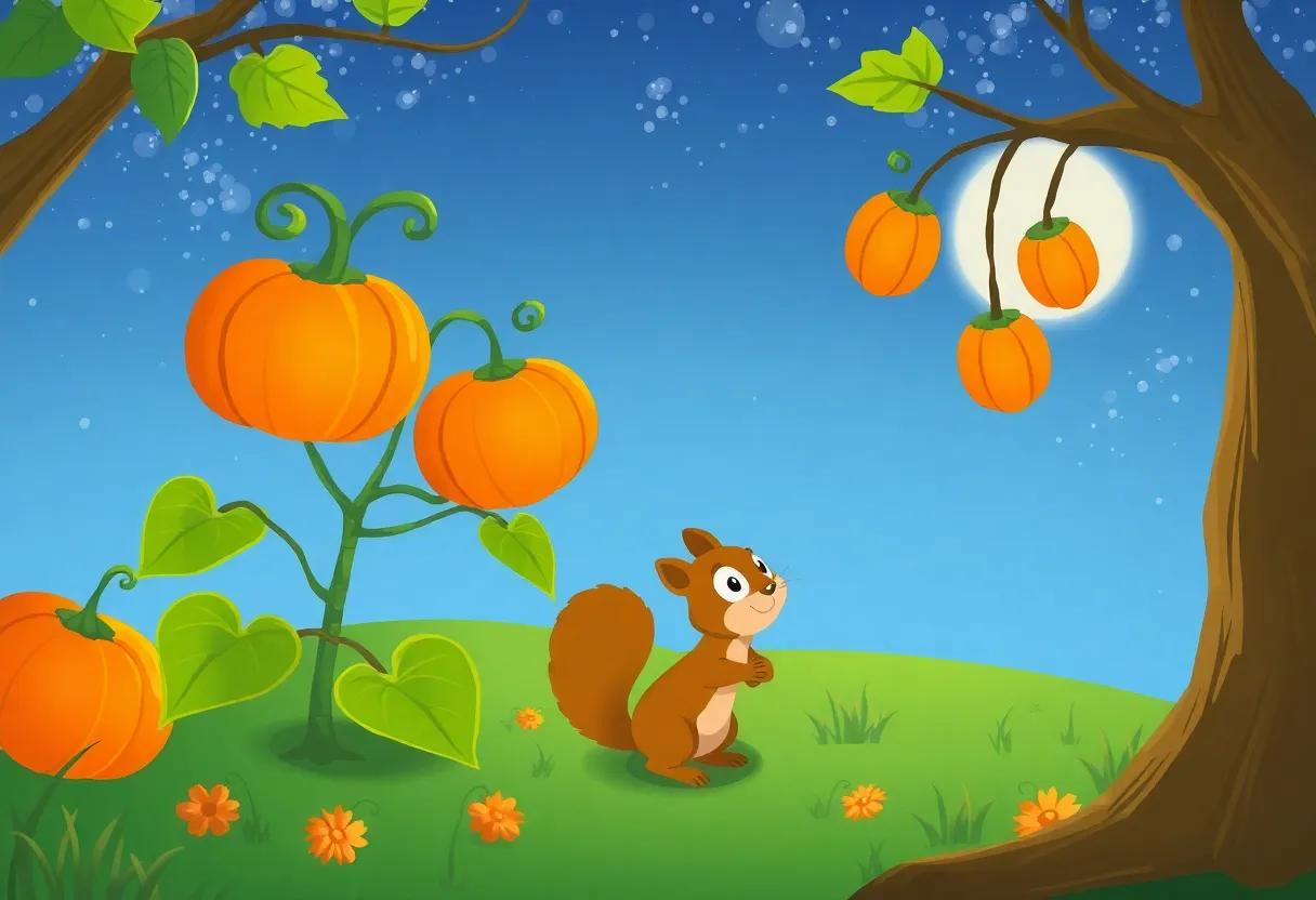 A Curious Little Squirrel ⁤Discovers the Hidden Vine