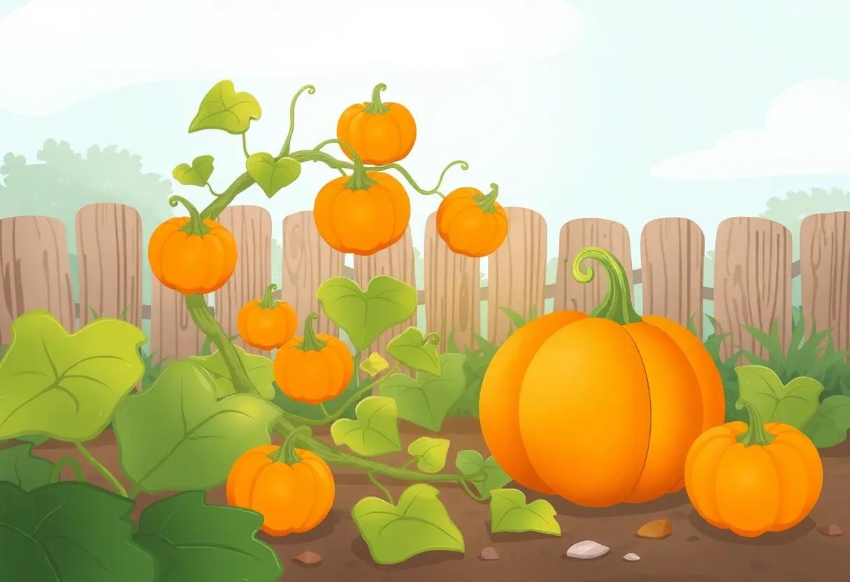 The Pumpkin Vine's Twisting Journey ‌Through the‌ Garden