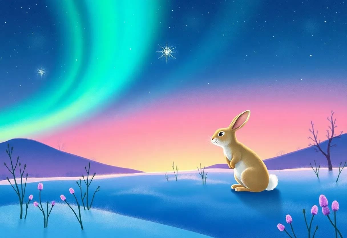 The Rabbit's‌ Heartbeat in Sync with the Shimmering Colors