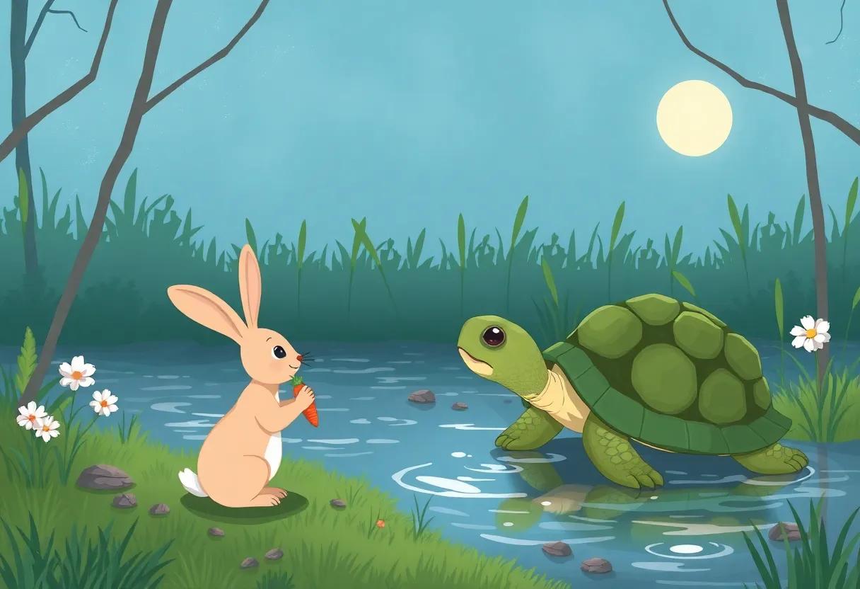 Meeting the Wise Old ⁤Turtle by ​the ⁢stream