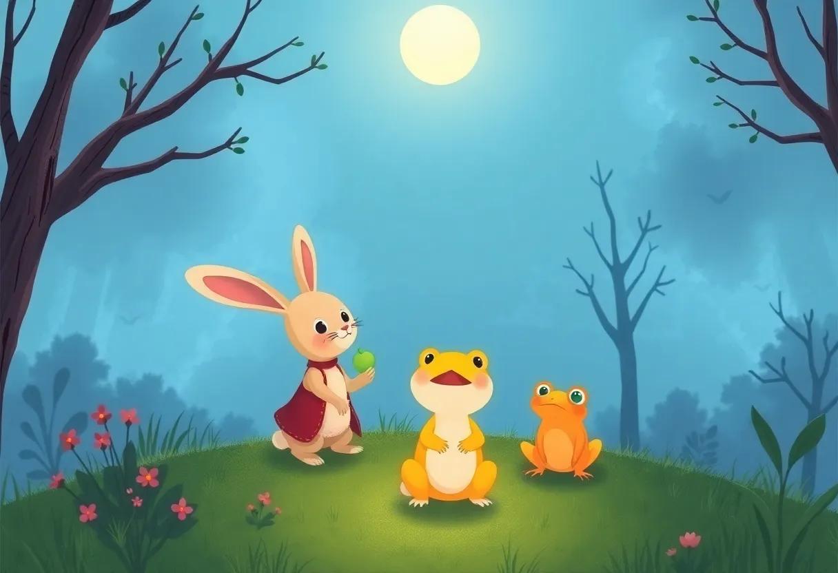 The Quiet Forest Under ‌the⁣ Moonlight