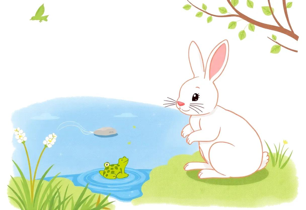 Discovering‍ the Lost Frog by the Sparkling Stream