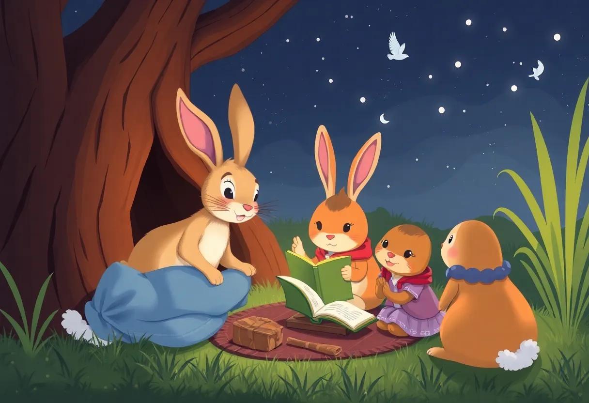 Rusty's Friends Gathering for a Nighttime Storytime