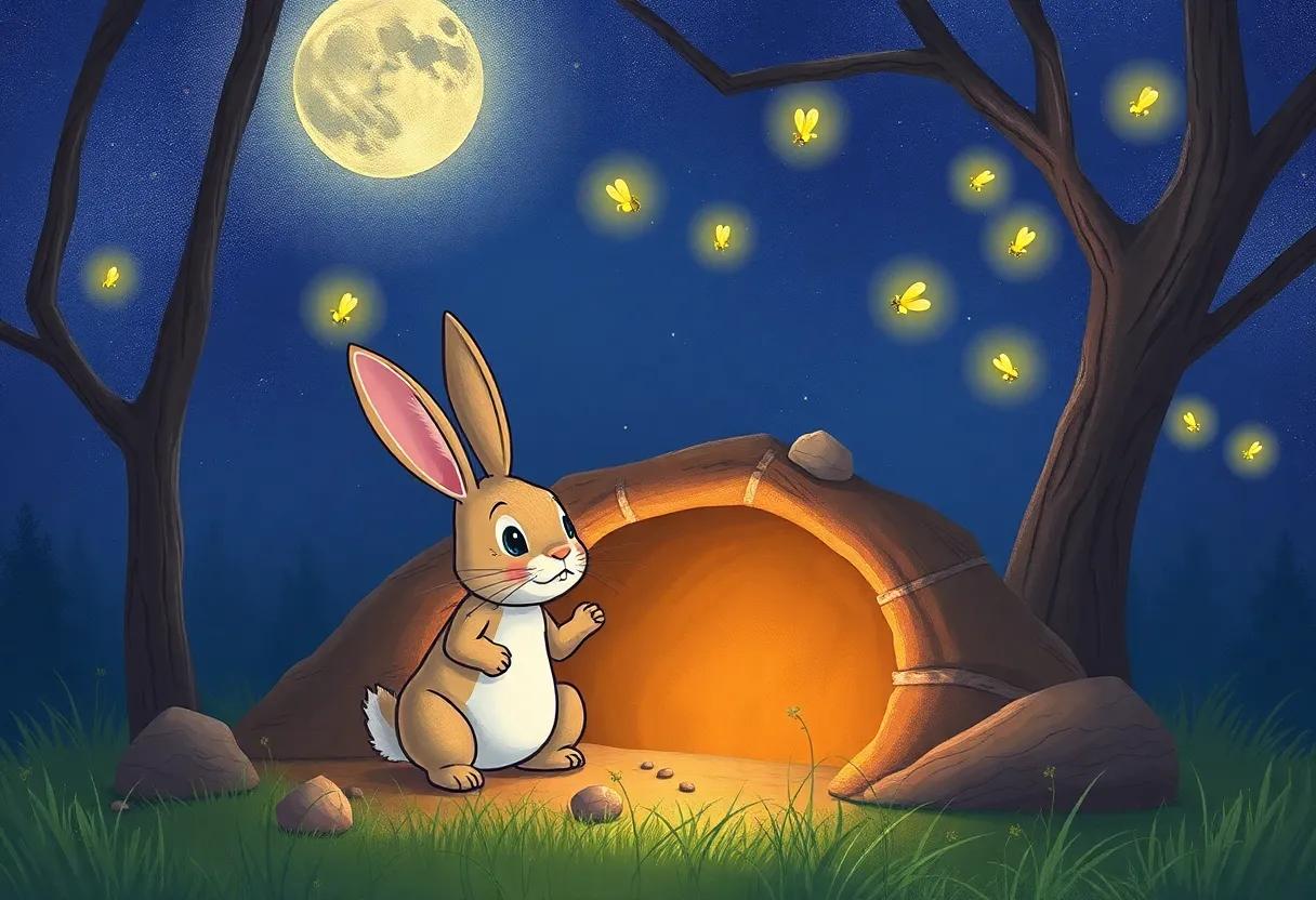 The Glow‌ of‌ Fireflies Dancing ‍Outside‌ the‌ Burrow
