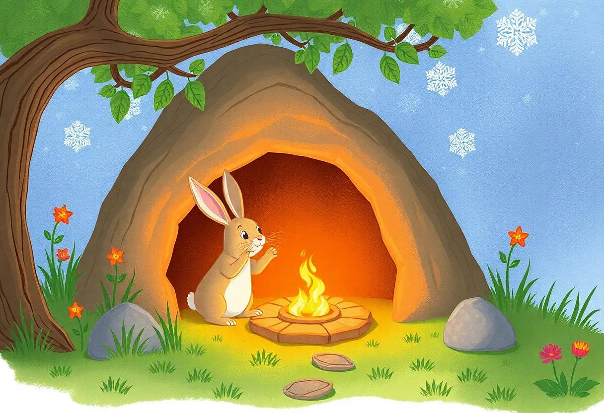 The Warm Glow of the Burrow's Cozy Hearth