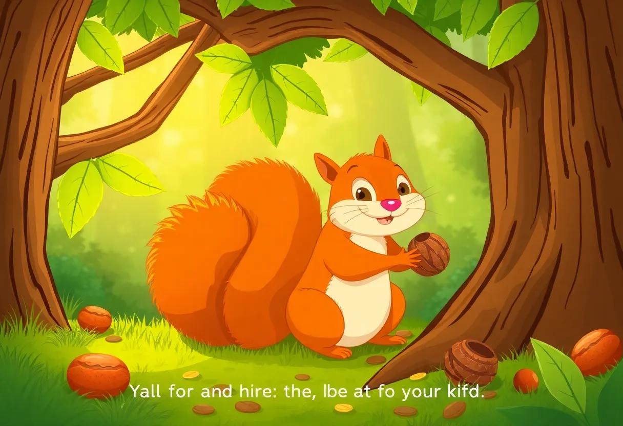 Sally Squirrel Discovering the⁢ Secret‍ nut Grove