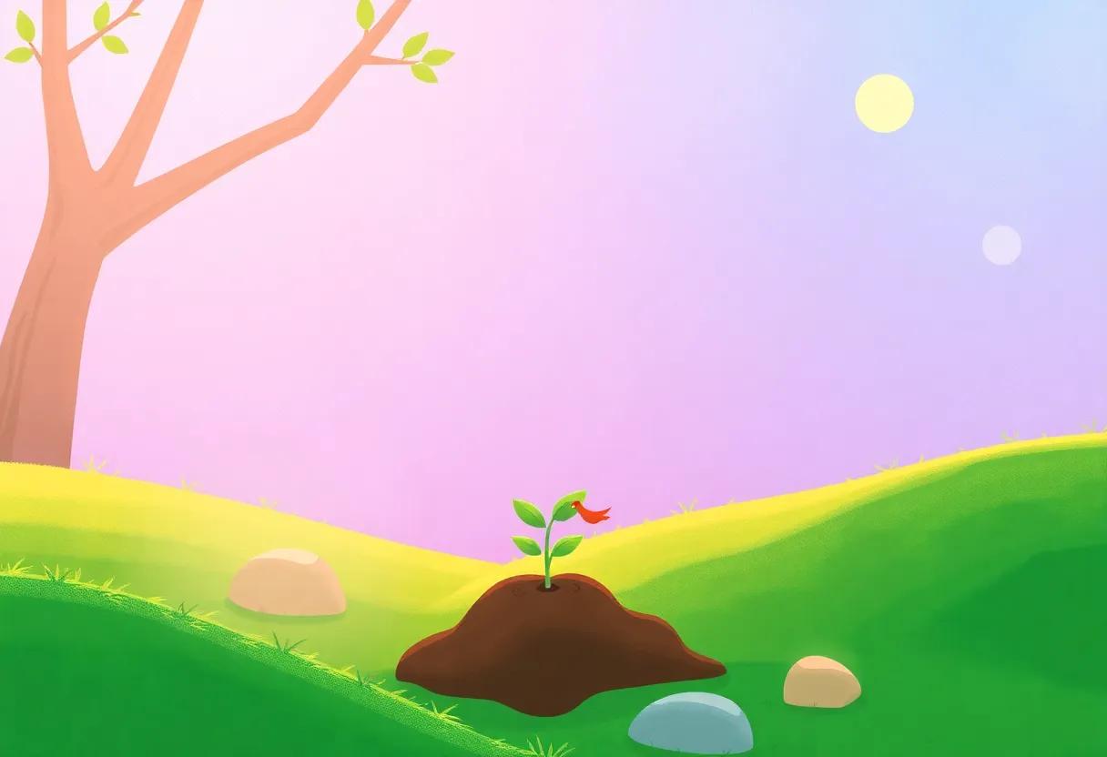The little Seedling ⁣Awakens to a New Dawn