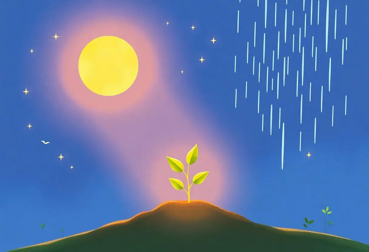 Sunlight's Warm Embrace and Gentle​ Rain's⁤ Touch