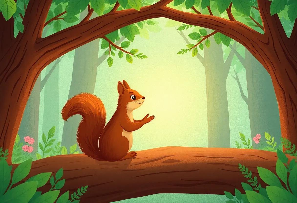 Nature's Symphony Blends with the Singing Squirrel's Tunes