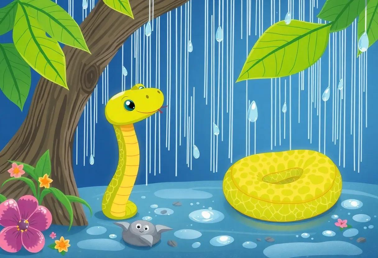 Raindrops Transform into Tiny Treasures