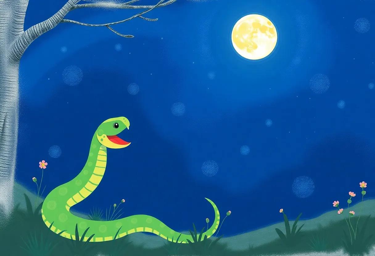 A‍ Nighttime Canvas ‍Under the Glowing Moonlight