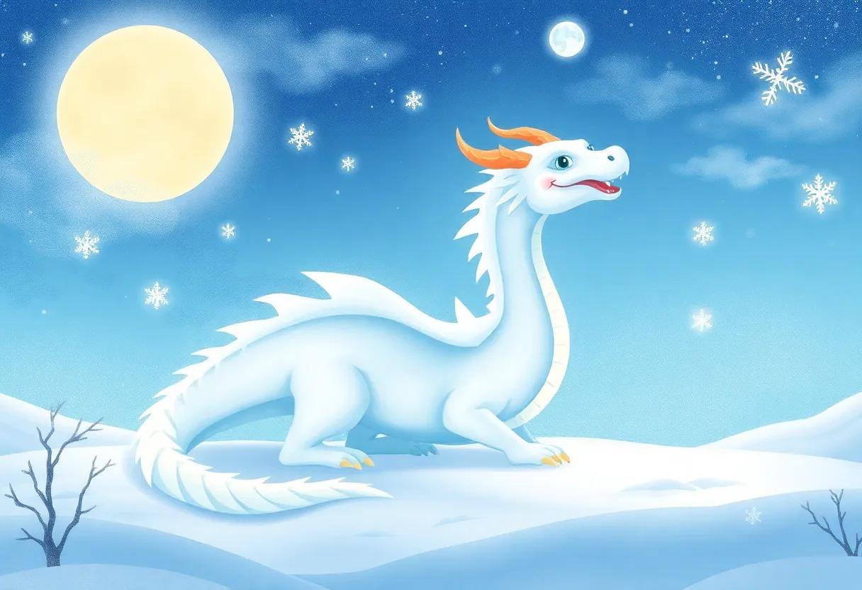 The Snow Dragon Awakens to the Whispering Winter Winds