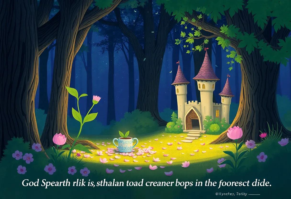 gathering Enchanted Petals from the Forest glade