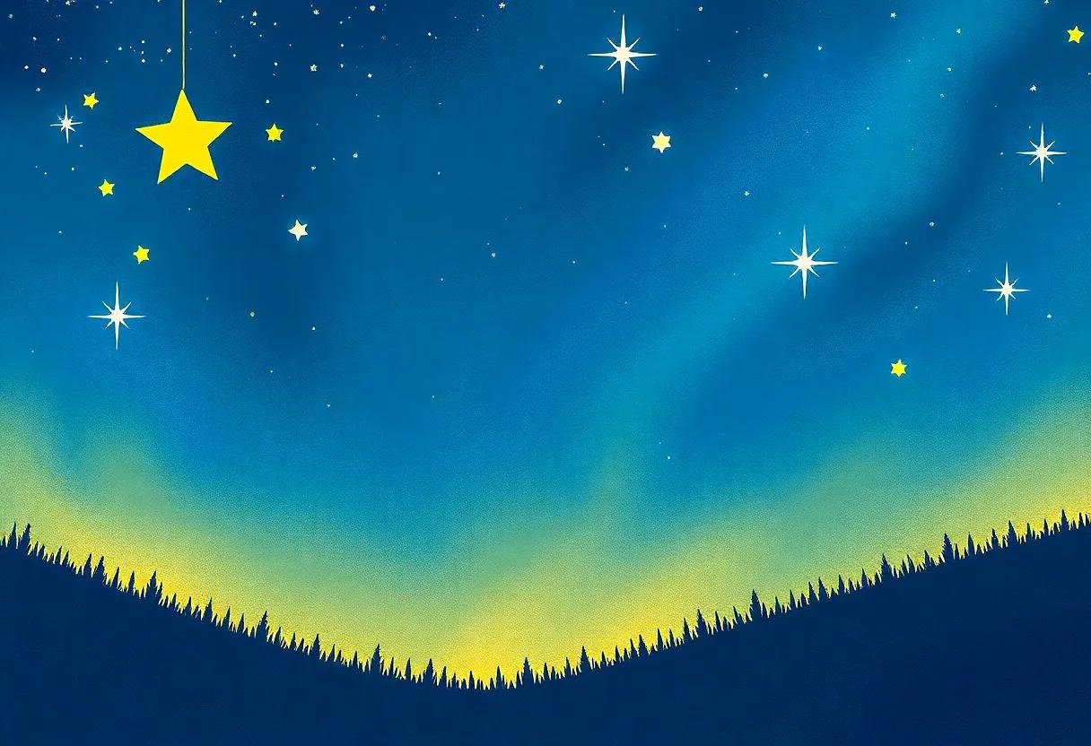 The Night Sky transformed into⁣ a Living Rainbow
