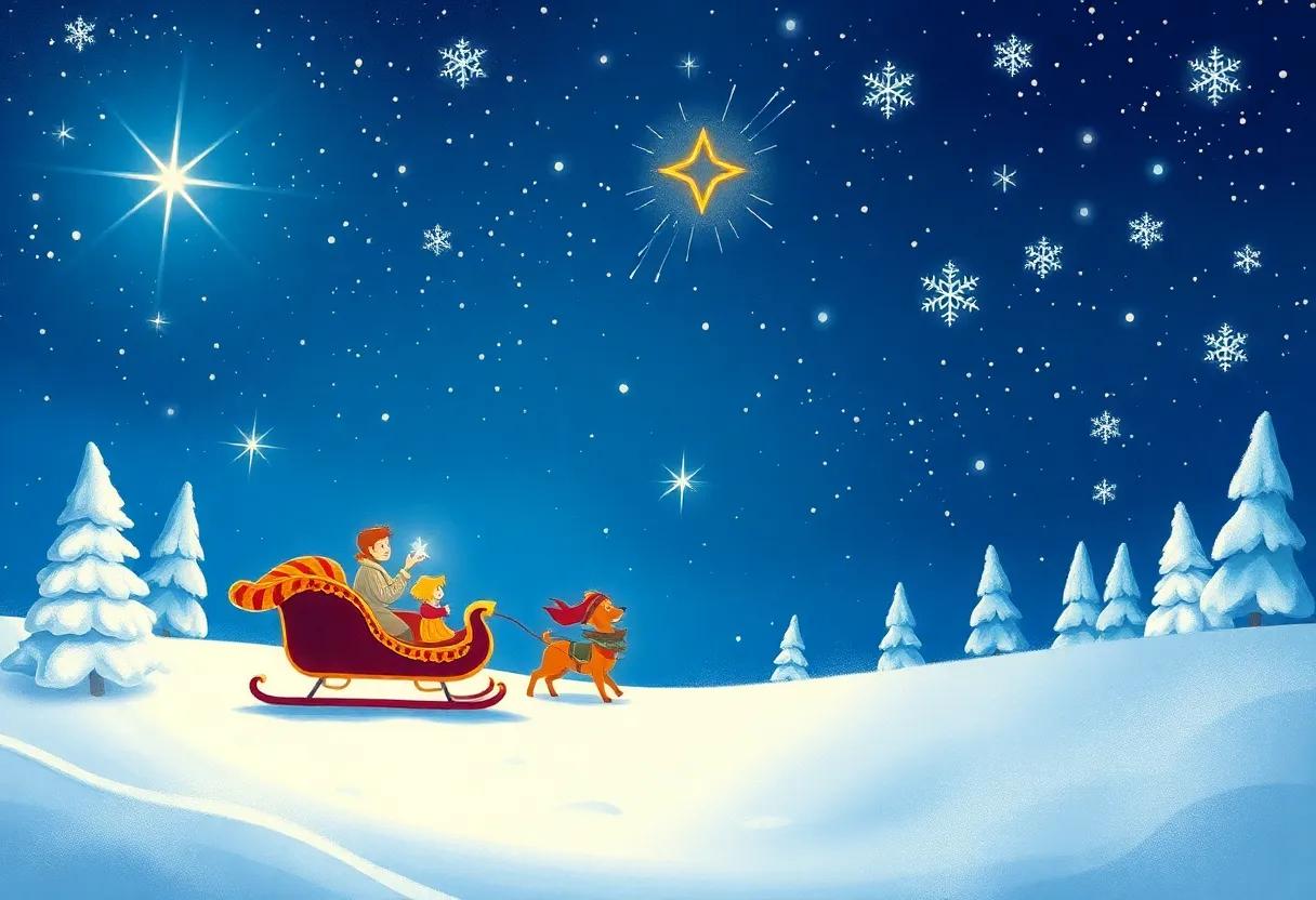 Dancing Lights and Glittering Snowflakes