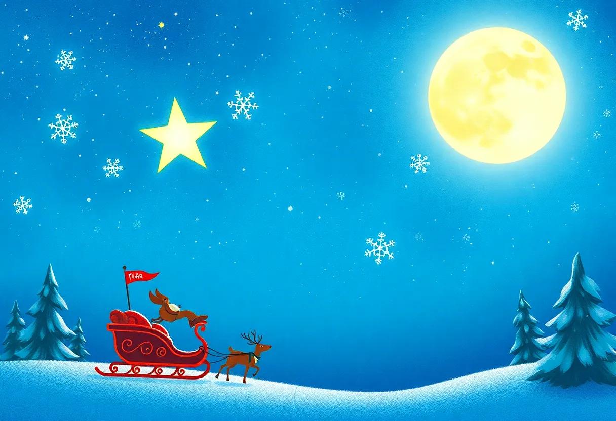Guiding the Reindeer Across the Moonlit⁢ Sky