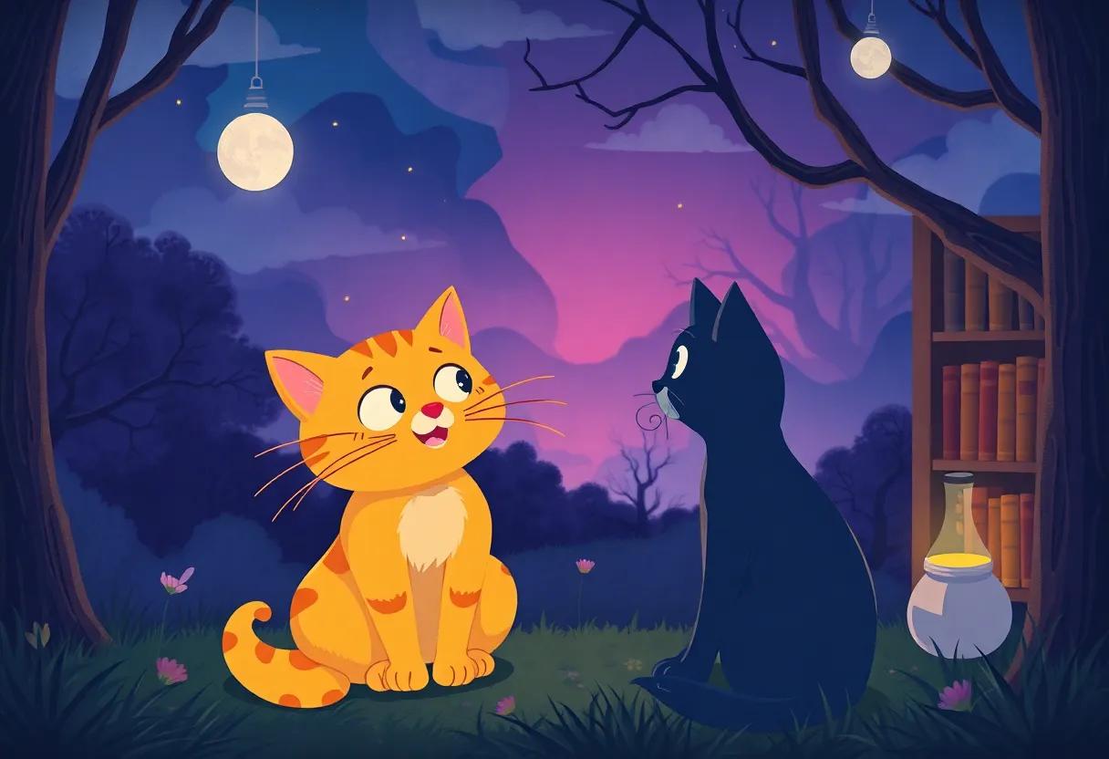 the Arrival of the Mysterious Talking Cat at Twilight