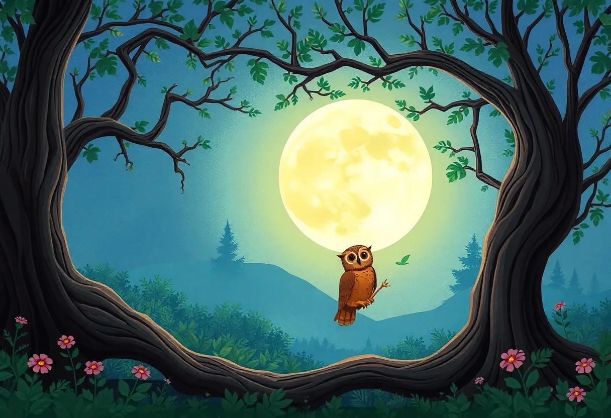 The Enchanted forest Awakens Under the Moonlight