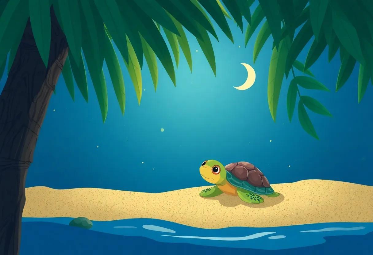 A Cozy Spot beneath the ​Palm ‌Leaves for a Nighttime Rest