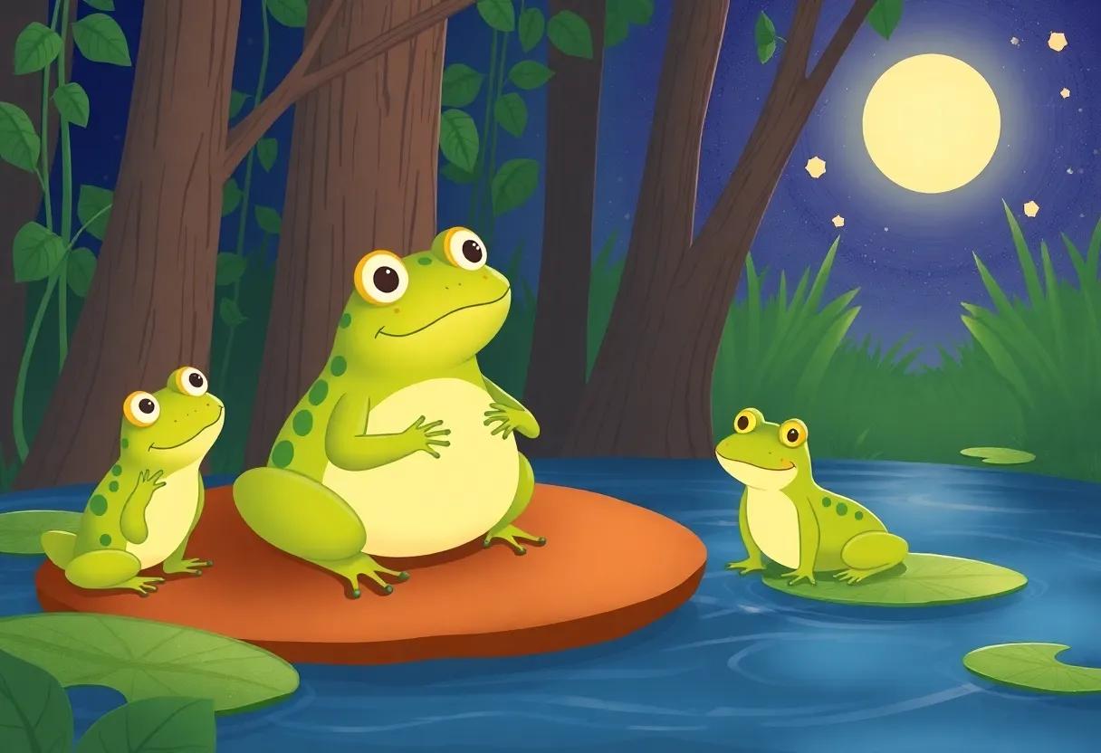 Mystical ‍Frogs ⁣Gathering for‌ the Evening ⁤Chorus