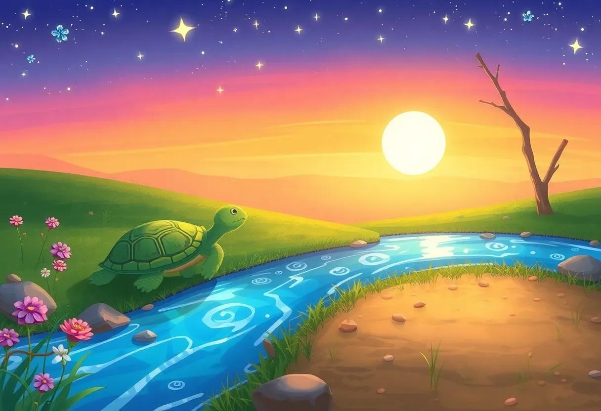 Crossing the Sparkling Sapphire stream