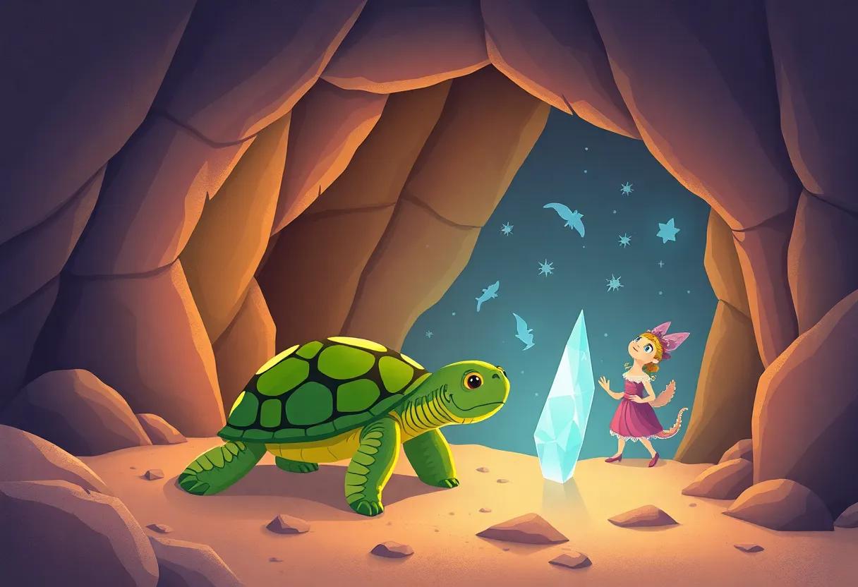 Magical Creatures Dancing in the Crystal light