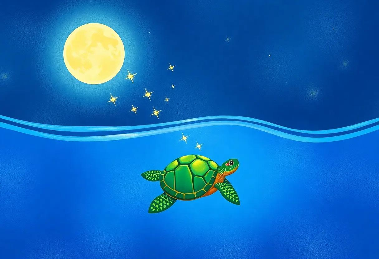 The Gentle Current Guiding the Nighttime Swim